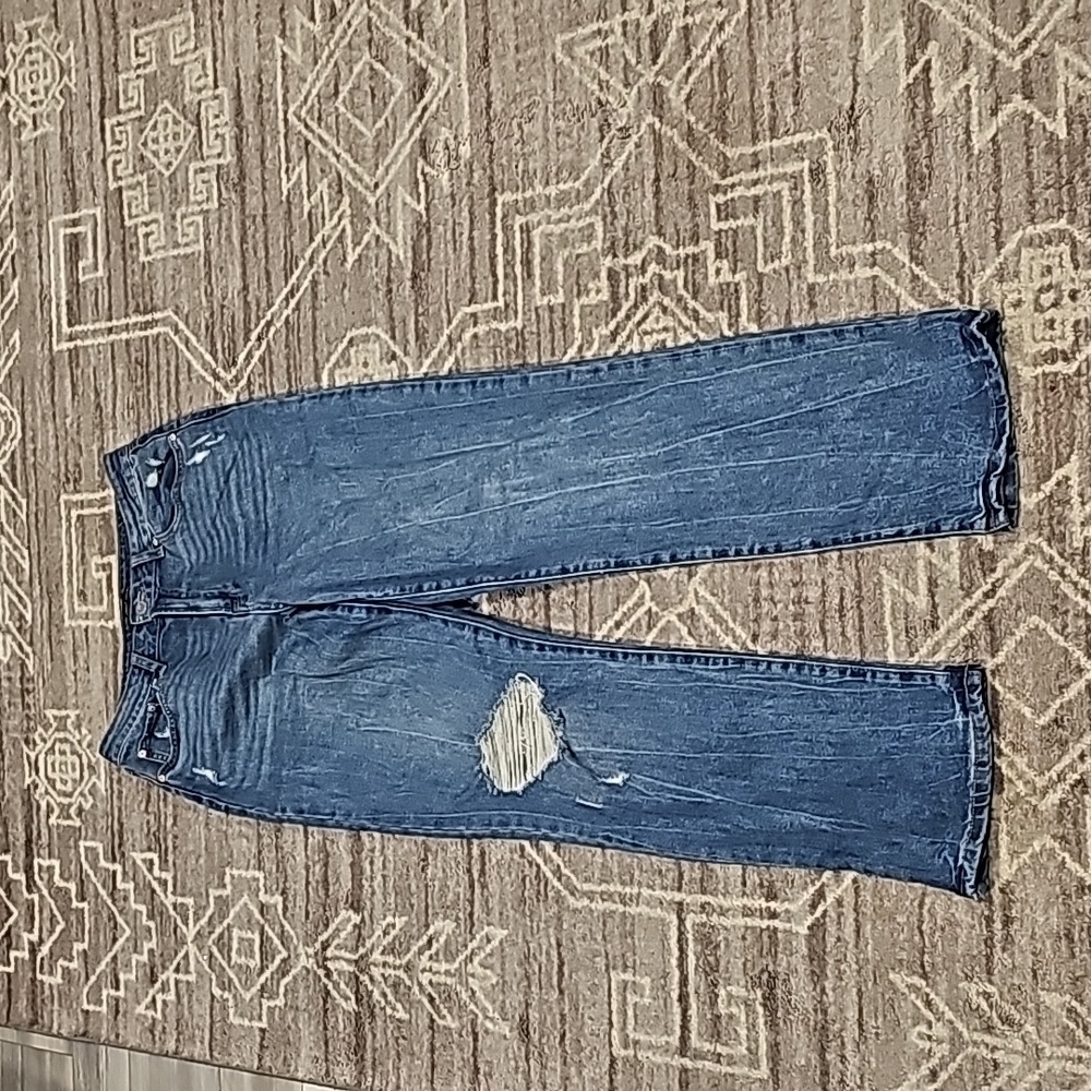 Sincerely Jules Medium Wash Distressed Straight Jeans